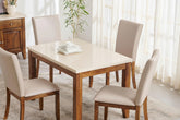 Luxo Nation Luxury Wooden Dining Table Set – Modern & with Comfortable Seating