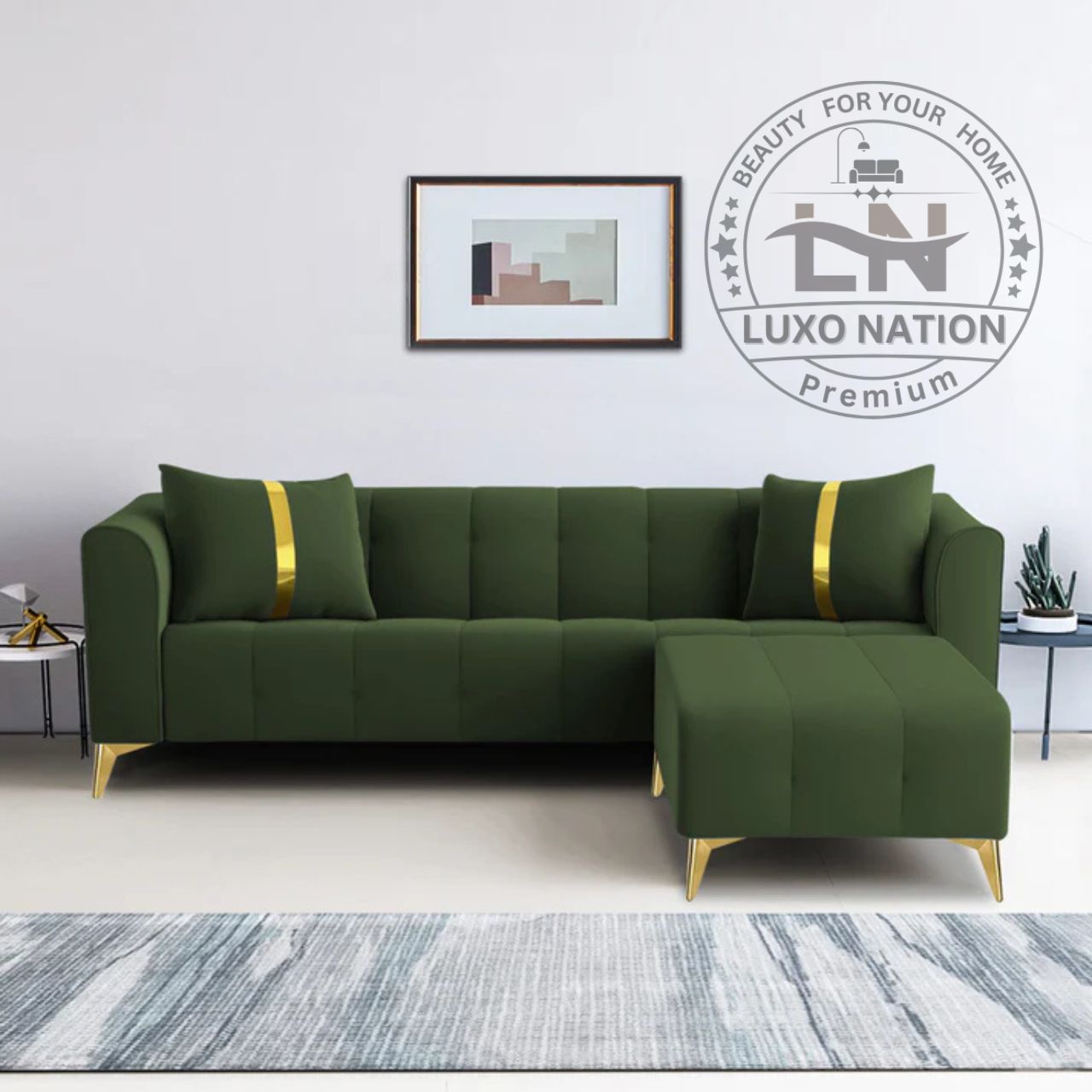 Luxo Nation Modern Luxury Sectional Sofa – Ultimate Comfort & Style