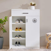 Modern White Shoe Unit – Perfect Entryway Storage Solution