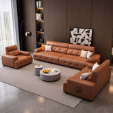 Leatherette Living Room Sofa | Modern Luxury Sofa Set By Luxo Nation