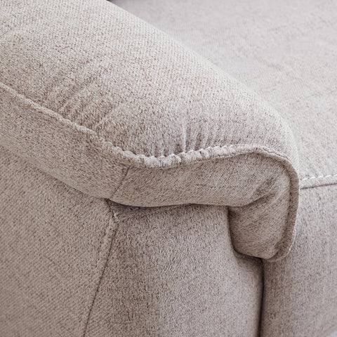 Luxo Nation Artiste Fabric 3-Seater Recliner Sofa – Beige | Luxury Comfort Seating by SRT