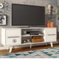 Stylish Wood TV Console with Storage – For TVs By Luxo Nation