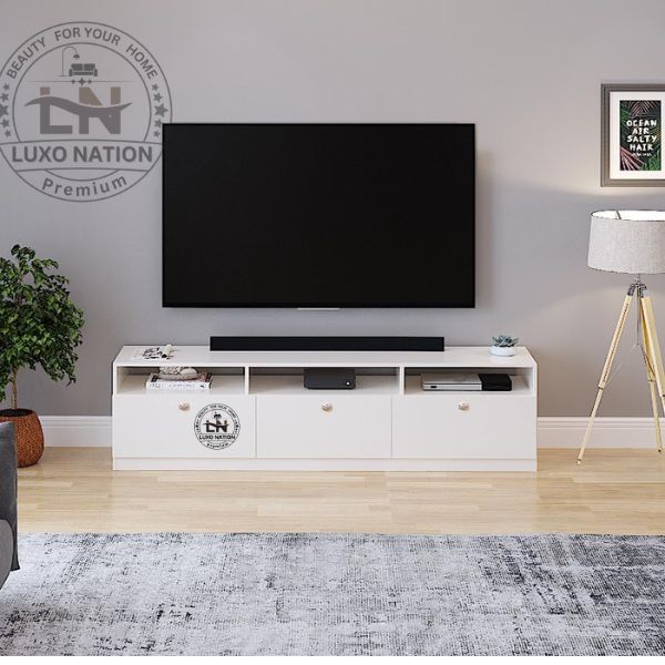 Floor Entertainment Unit | Modular Design | Storage & Shelves