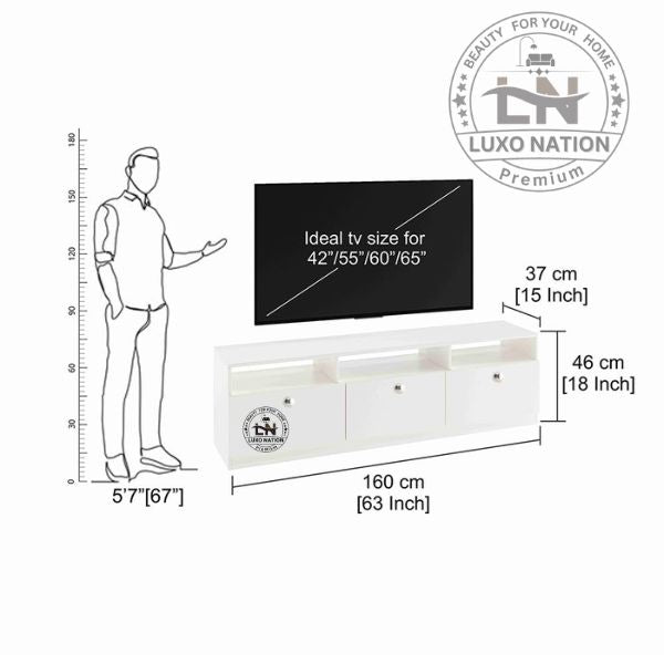 Floor Entertainment Unit | Modular Design | Storage & Shelves