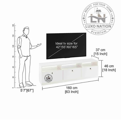 Floor Entertainment Unit | Modular Design | Storage & Shelves