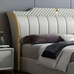 Elite Luxury Upholstered Bed in Premium Leatherette - Elegance Redefined