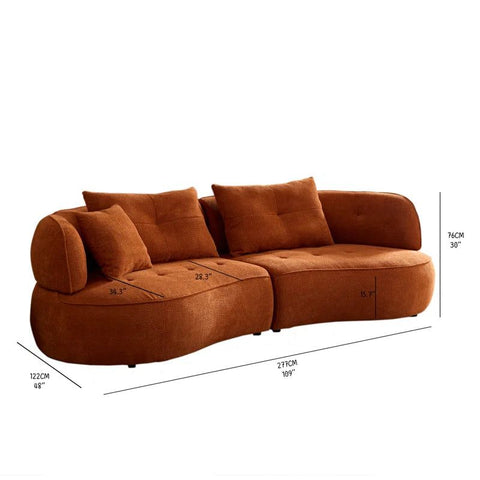 Premium Curved Sofa | Modern Luxury Living Room Designer Sofa