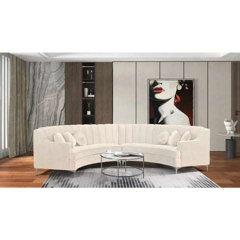 Britannia Modern Curved Sofa Set for Luxury Home Interiors