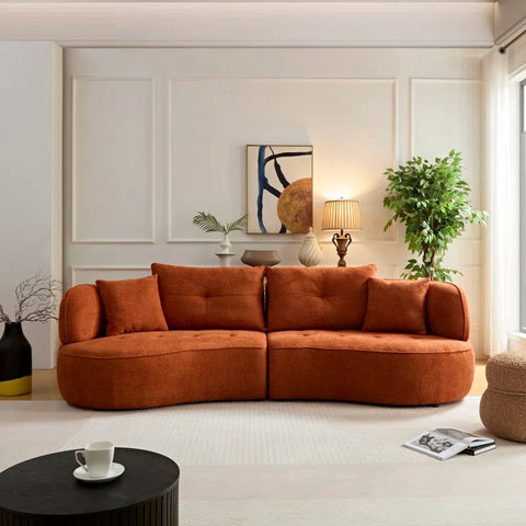 Premium Curved Sofa | Modern Luxury Living Room Designer Sofa