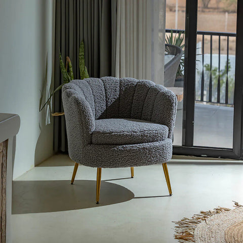 Valencia Premium Accent Chair in Bouclé By Luxo Nation