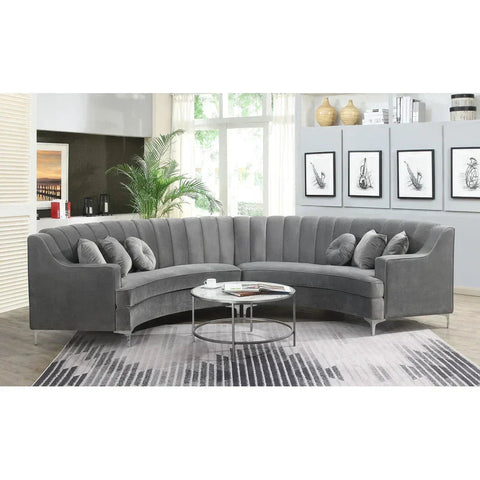 Britannia Modern Curved Sofa Set for Luxury Home Interiors