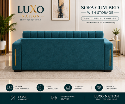 Luxury Sofa Cum Bed with Storage | Luxo Nation