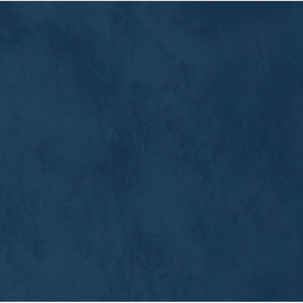 Luxo Nation CraftPorch Luxurious Diamond Strip Velvet Upholstered Bed in Navy Blue - Queen