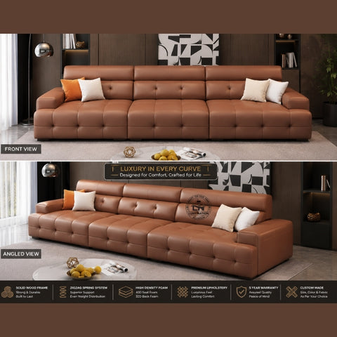 Leatherette Living Room Sofa | Modern Luxury Sofa Set By Luxo Nation