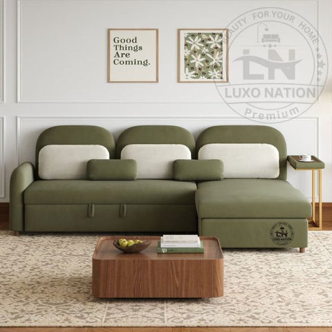 Luxury Sofa Corner Modern Sofa Cum Bed | L Shape Sectional Furniture