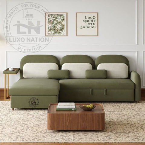 Luxury Sofa Corner Modern Sofa Cum Bed | L Shape Sectional Furniture