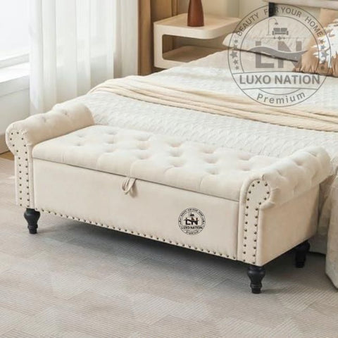 Luxury Storage Ottoman | Bedroom & Living Room Seat Bench