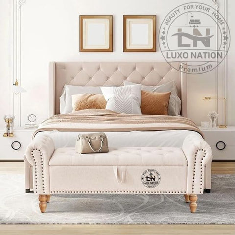 Luxury Storage Ottoman | Bedroom & Living Room Seat Bench