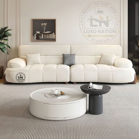 Luxury Modern Curved Sofa Set | Premium Living Room Furniture