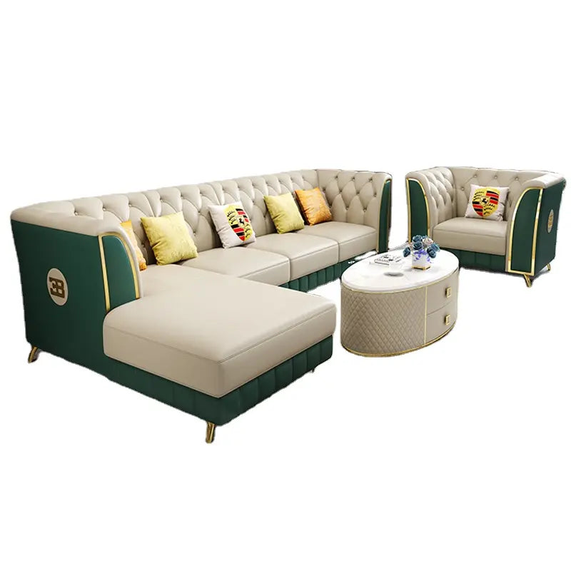 Luxo Nation Majestic Mingle  L Type Chesterfield Sofa style