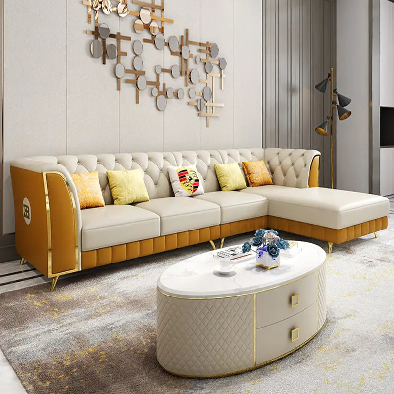 Luxo Nation Majestic Mingle  L Type Chesterfield Sofa style