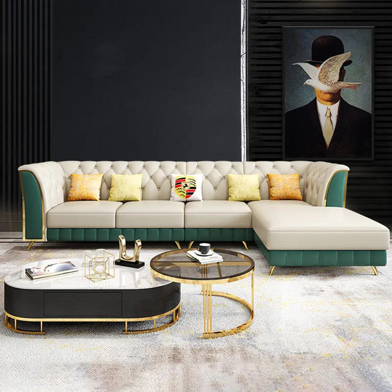 Luxo Nation Majestic Mingle  L Type Chesterfield Sofa style