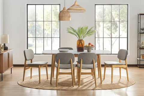 Natural Finish Wooden Dining Set – Minimalist & Premium Look