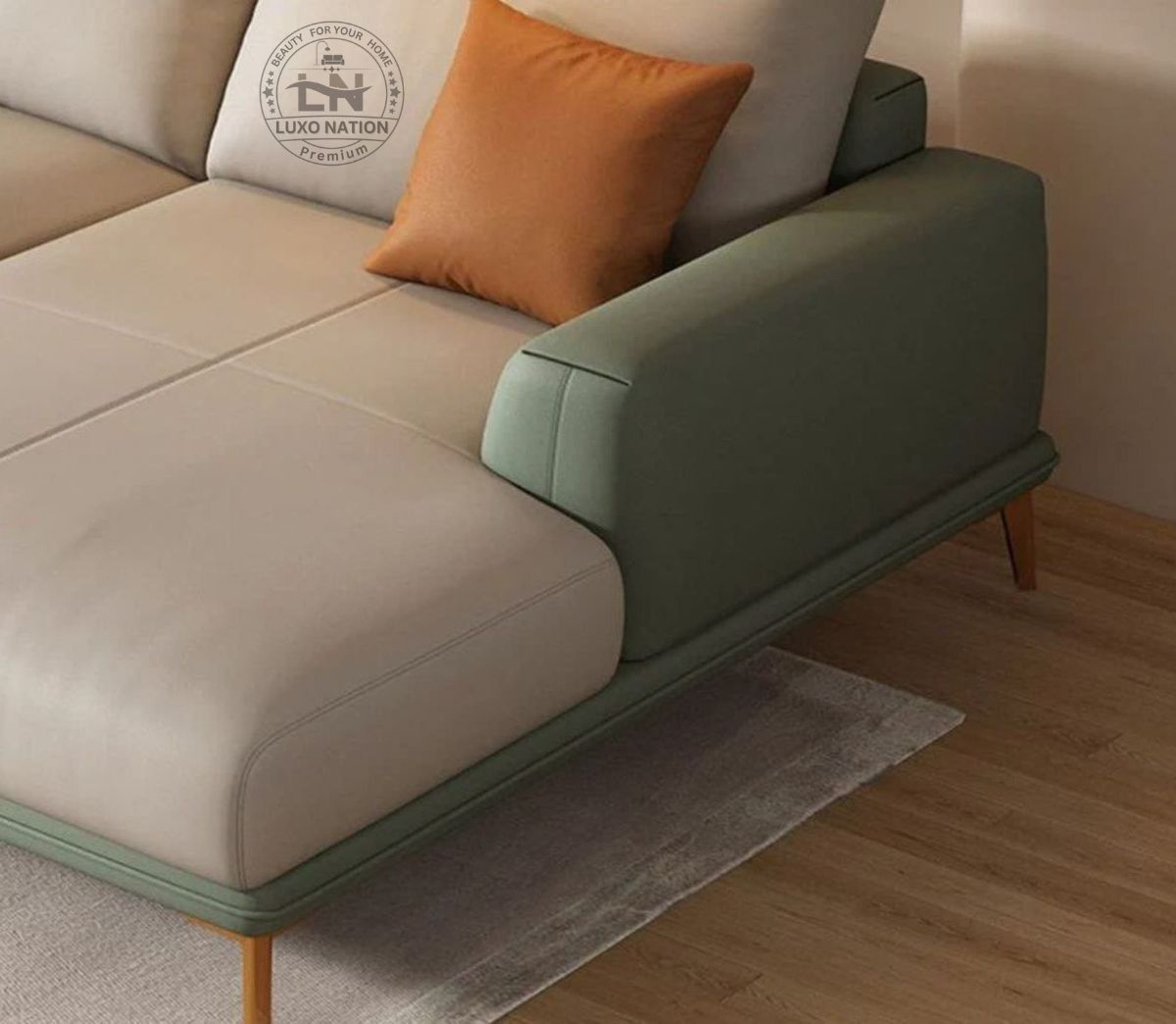 Luxo Nation Luxury Modern Sectional Sofa | Premium Comfort & Elegant Design