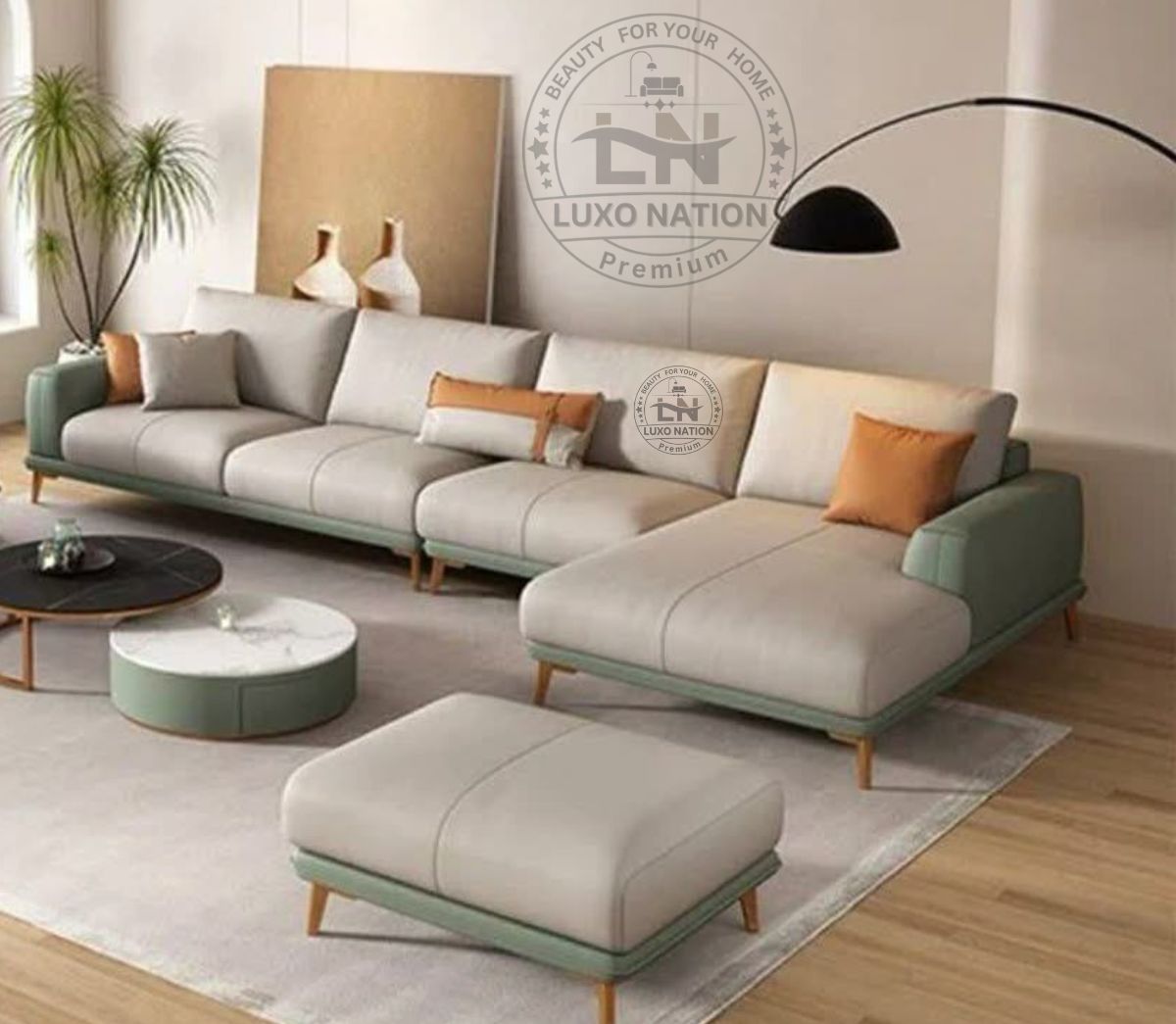 Luxo Nation Luxury Modern Sectional Sofa | Premium Comfort & Elegant Design