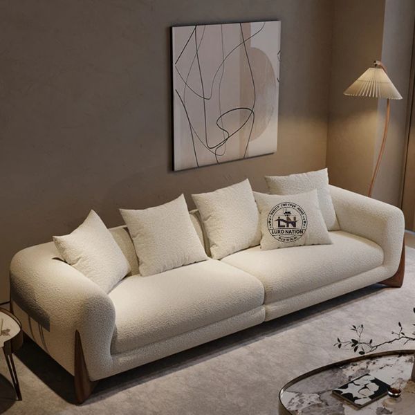 Modern Luxury Bouclé Sofa – Elegant Design & Supreme Softness