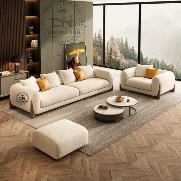 Modern Luxury Bouclé Sofa – Elegant Design & Supreme Softness