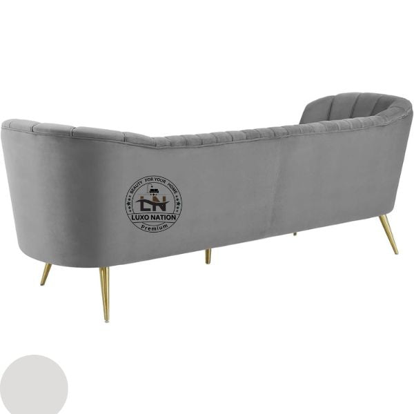 GrandLoop Curve Sofa – Sculpted Comfort in Luxe Velvet By Luxo Nation