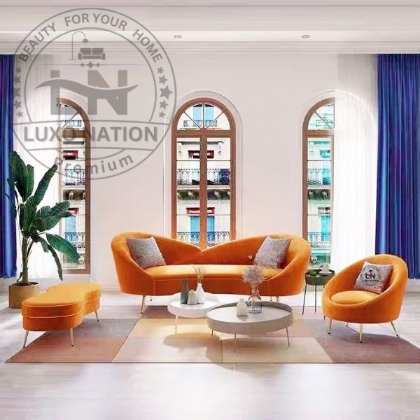 CurvaNest Sofa – Designer Elegance with Artistic Flow By Luxo Nation