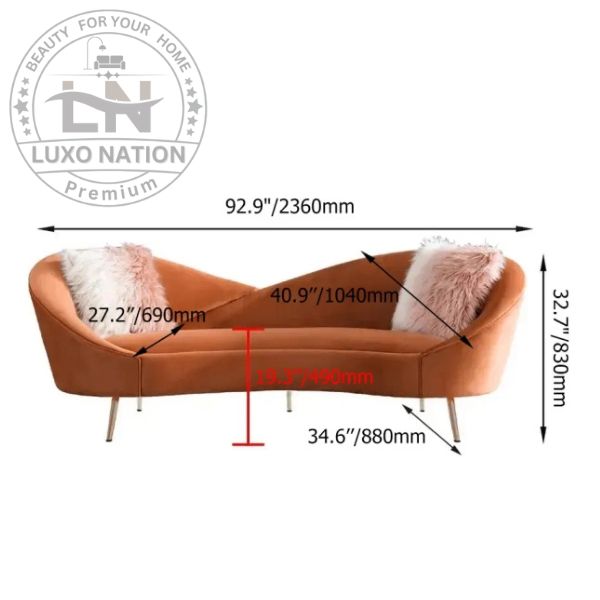 CurvaNest Sofa – Designer Elegance with Artistic Flow By Luxo Nation