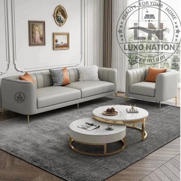 BoldNest Leatherette Sofa Set – Strong & Stylish Build By Luxo nation