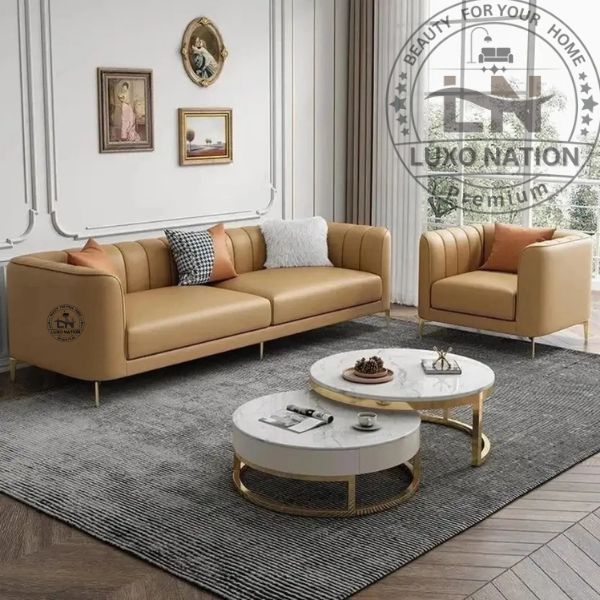 BoldNest Leatherette Sofa Set – Strong & Stylish Build By Luxo nation