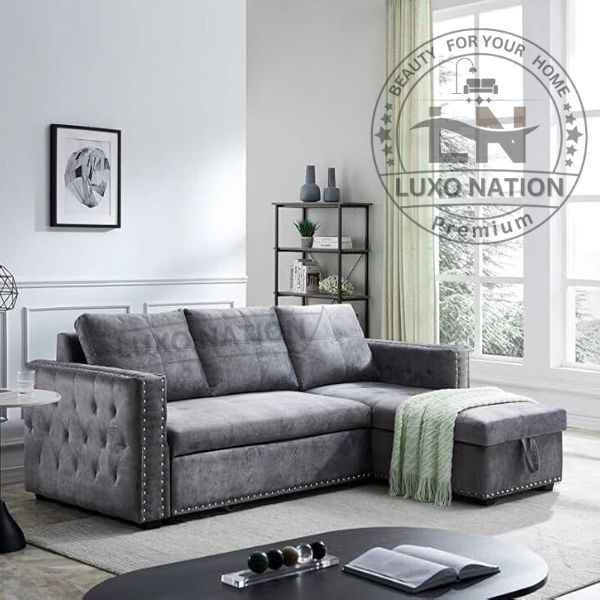 Luxo Nation L Shape Sofa Cum Bed with Storage – Malaysian Style