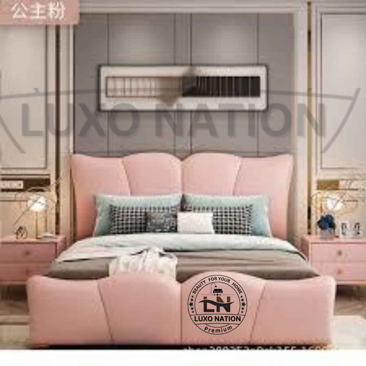 Luxo Nation Luxe Royal Haven Bed – Elegant, Plush, and Timeless Design