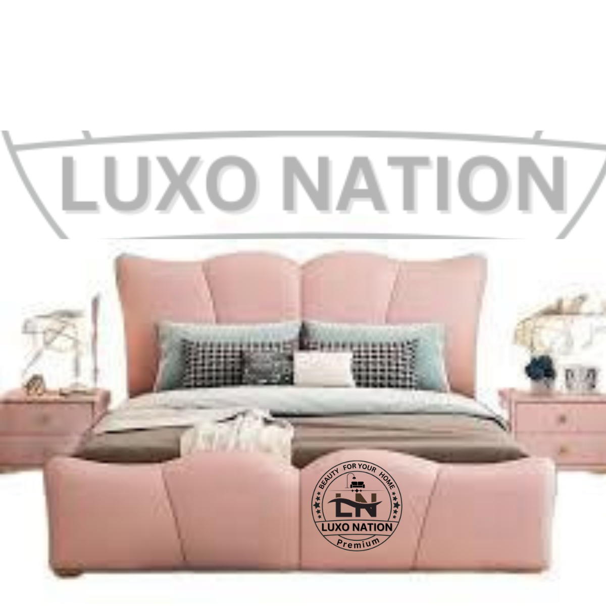 Luxo Nation Luxe Royal Haven Bed – Elegant, Plush, and Timeless Design