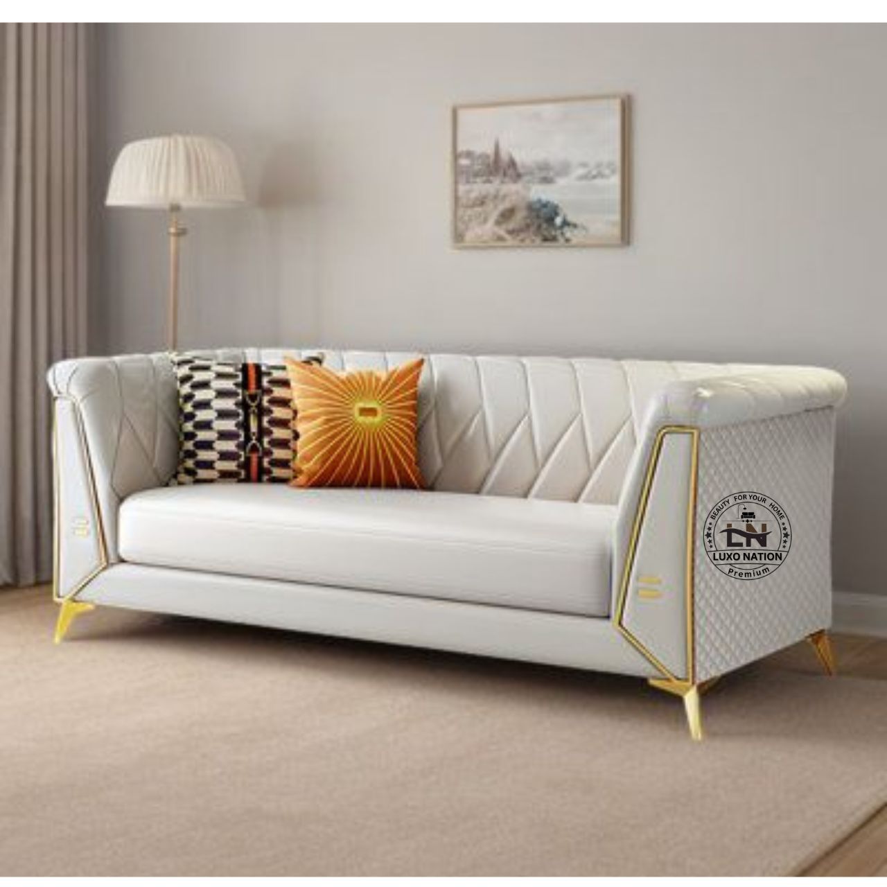 Luxo Nation Luxury Sofa Set for Living Room – Modern & Stylish sofa