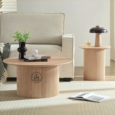 Luxo Nation Teak Wood Coffee Table – Durable & Long-Lasting Design