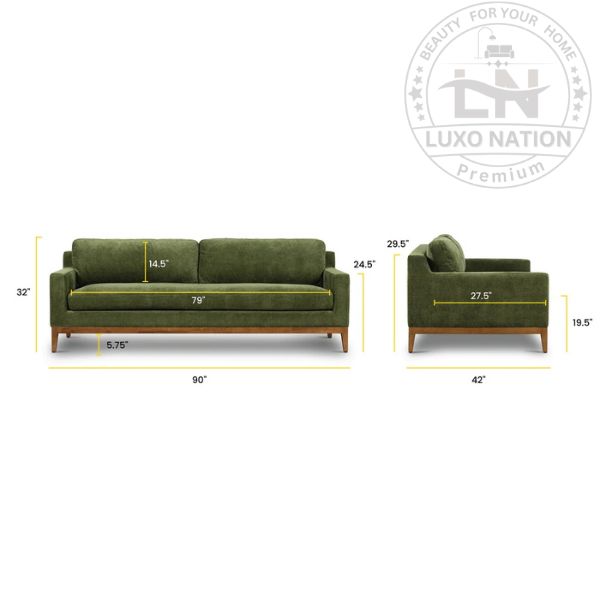 Classic Empire luxury Sofa – Teak Wood Rich Finish with Bold Elegance