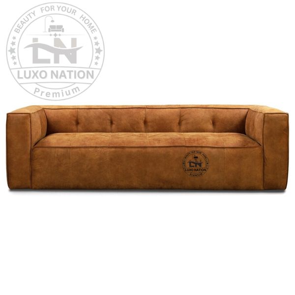 Royale Rest Leatherette Sofa – Bulk Comfort & Modern Style