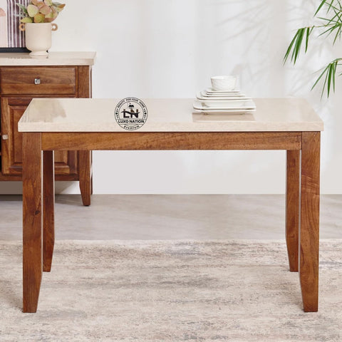 Luxo Nation Luxury Wooden Dining Table Set – Modern & with Comfortable Seating
