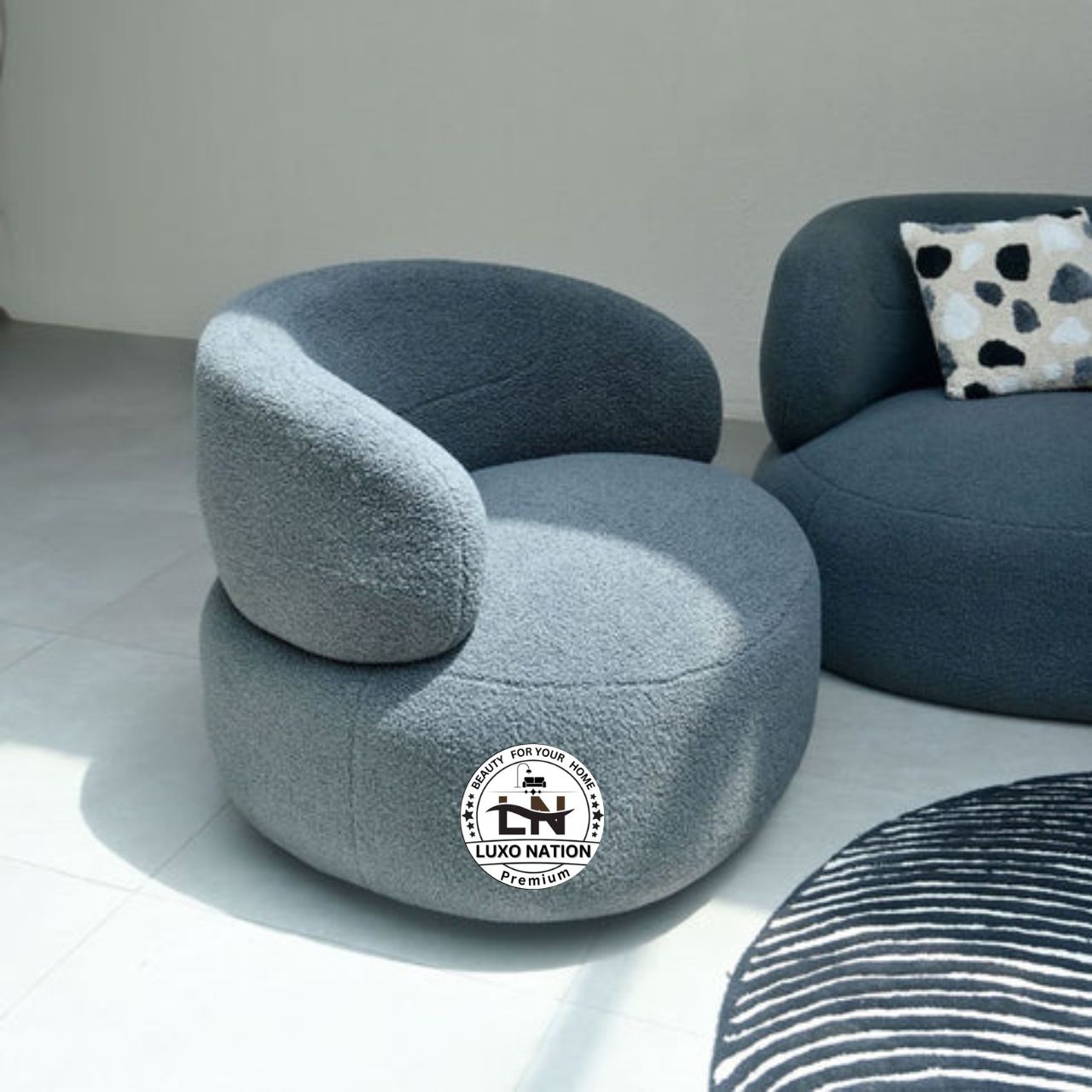 Luxo Nation curve Luxury Sofa – RoyalFlow Elegance Meets Ultimate Comfort