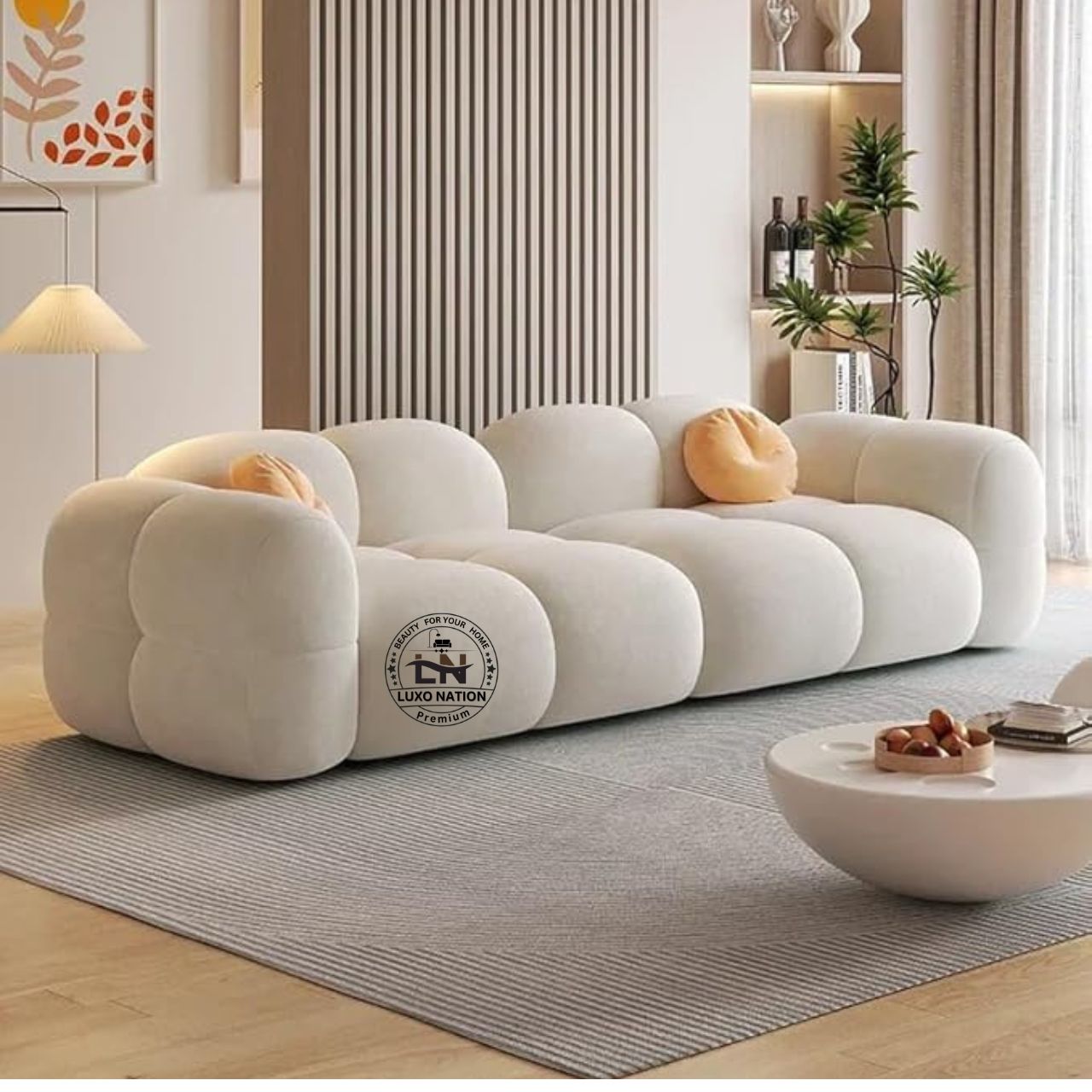 Luxo Nation Elegant Modern Sofa – Luxurious Look , & Premium Quality