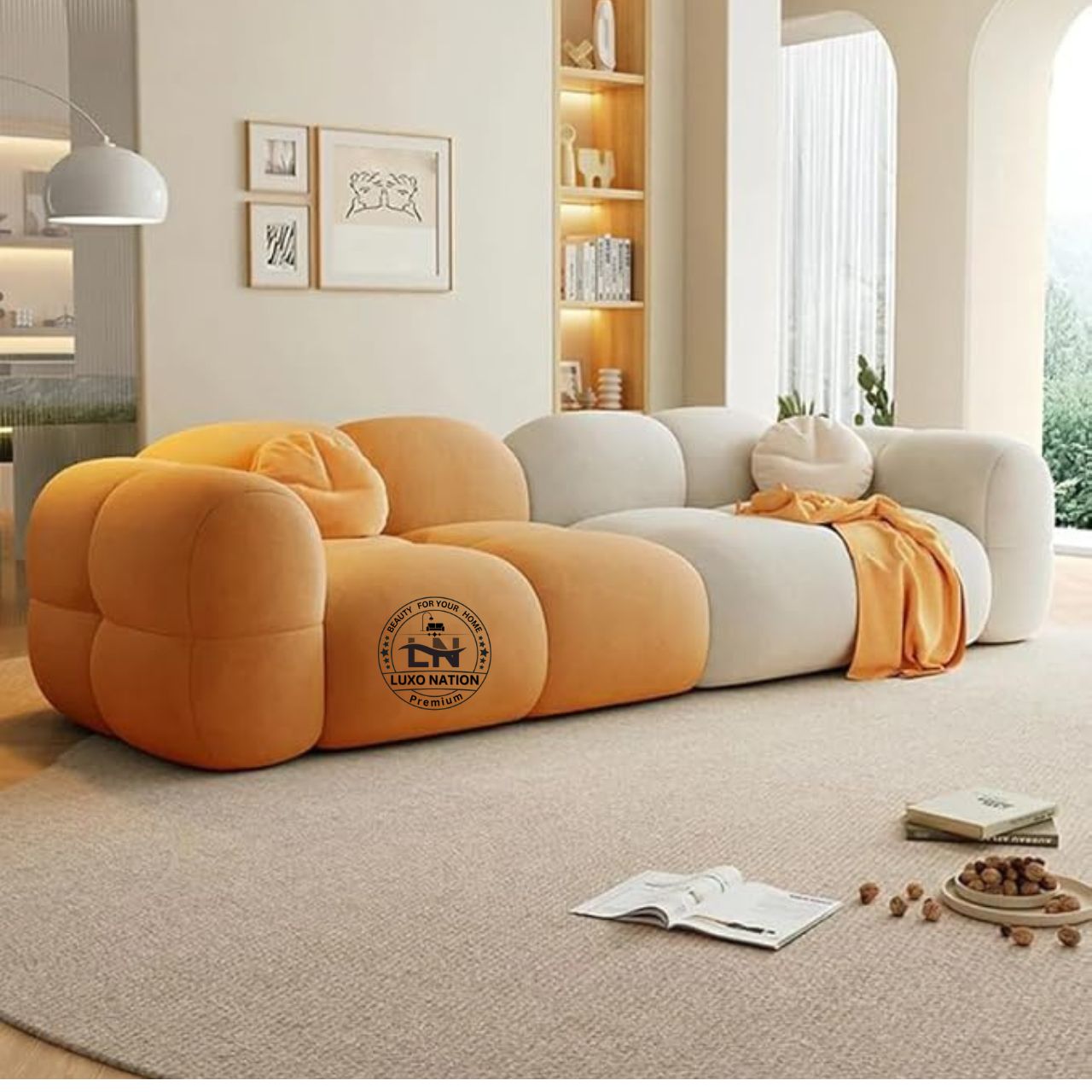 Luxo Nation Elegant Modern Sofa – Luxurious Look , & Premium Quality