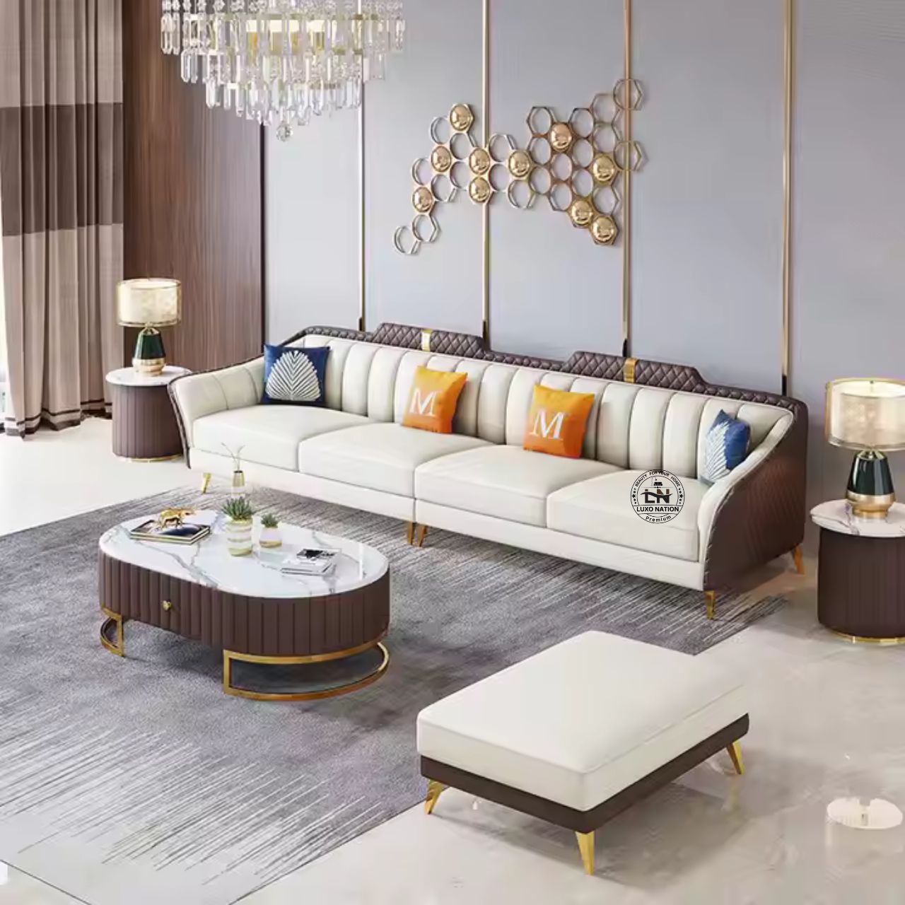 Luxo Nation Elite Premium Sofa – Luxury Comfort & Modern Design Sofa