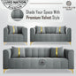 Luxo Nation Luxury Sofa Set  – Premium Quality & Velvet Suede Design