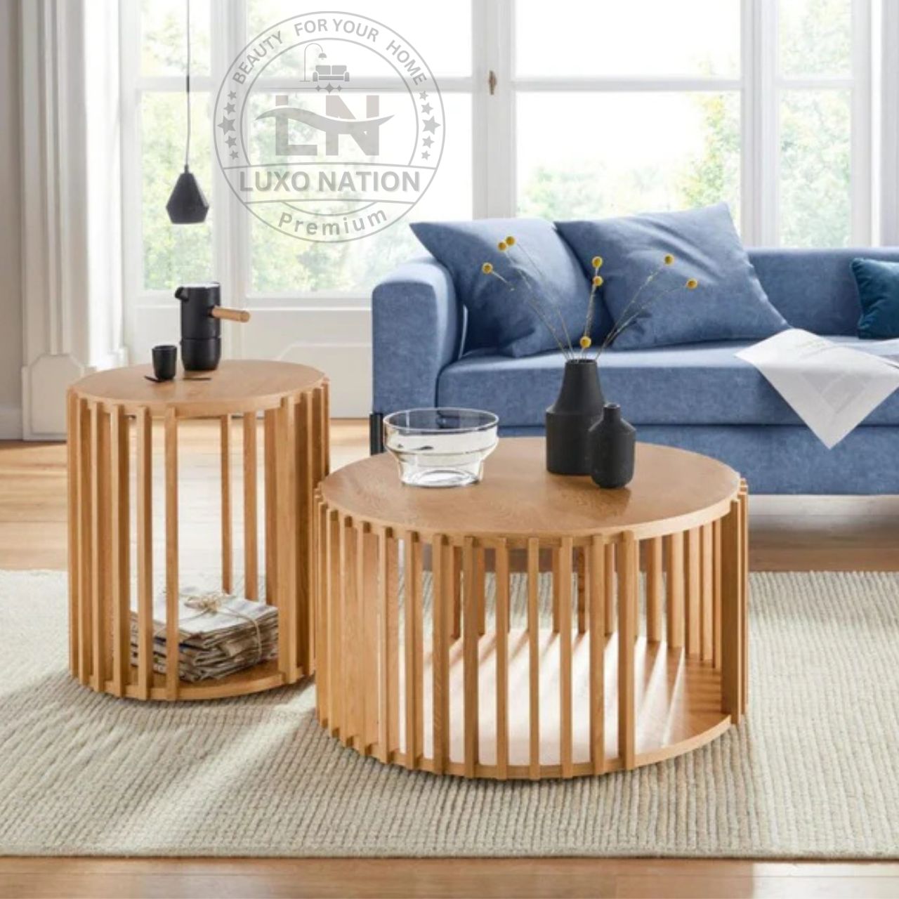 Luxo Nation Luxury Teakwood Coffee & Center Table – Elegant & Durable